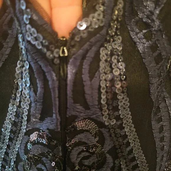 NWT Womens Calvin Klein sequined cocktail dress, Size 16 - Picture 2 of 6